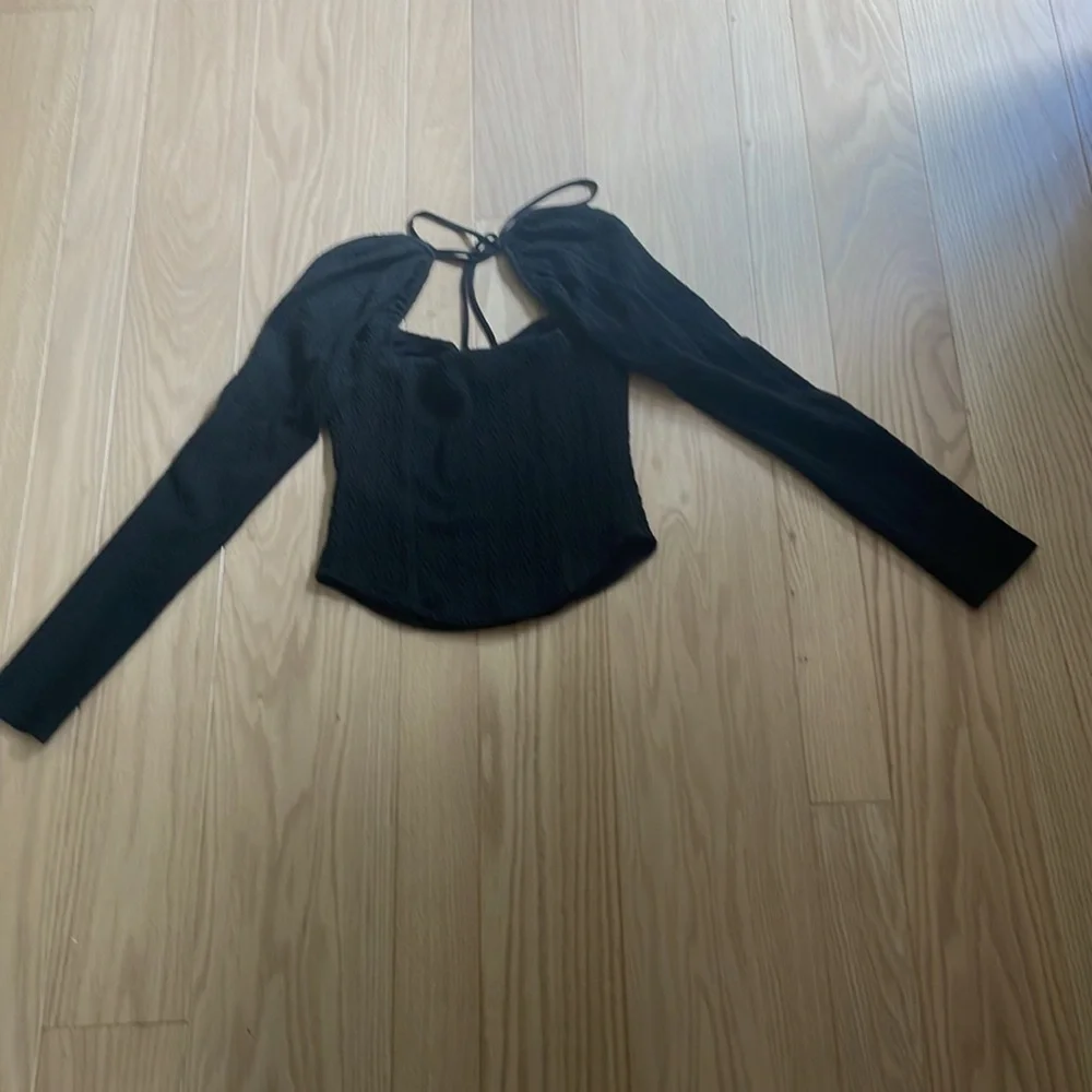 Free People Black Size Small Brittany Top